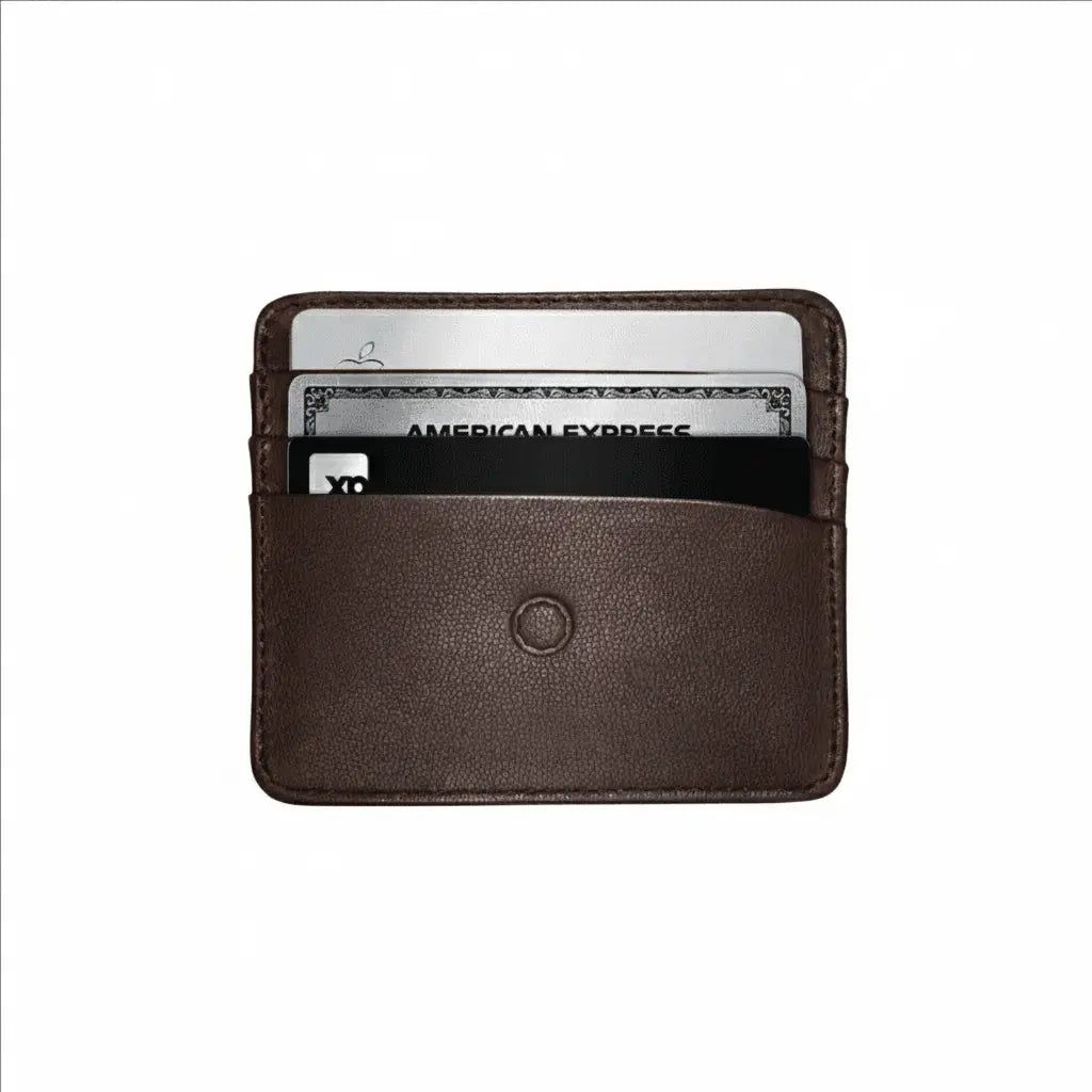 Ultra-Thin Genuine Leather Minimalist Wallet | 6 Card Slots