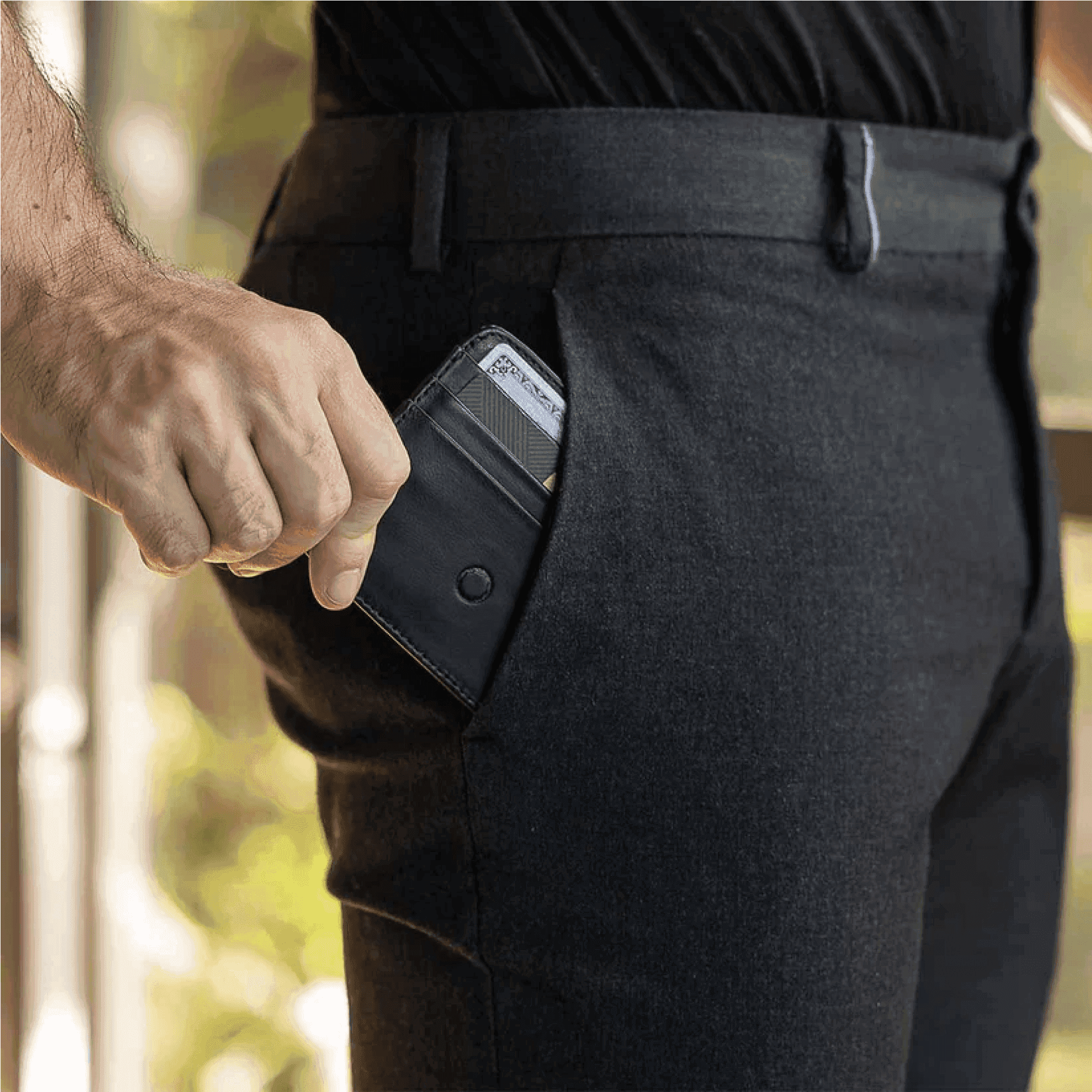 Ultra-Thin Genuine Leather Minimalist Wallet | 6 Card Slots